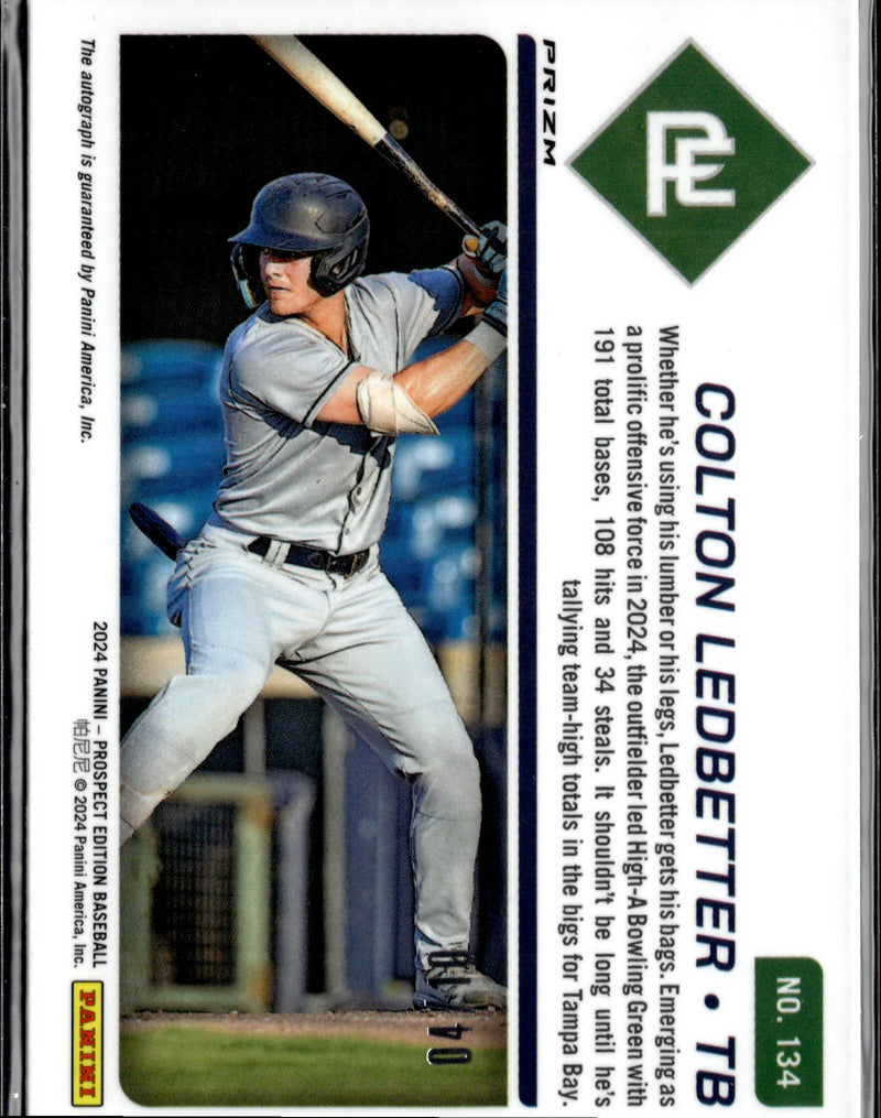 2024 Panini Prospect Edition Colton Ledbetter Gold Auto #/10-2