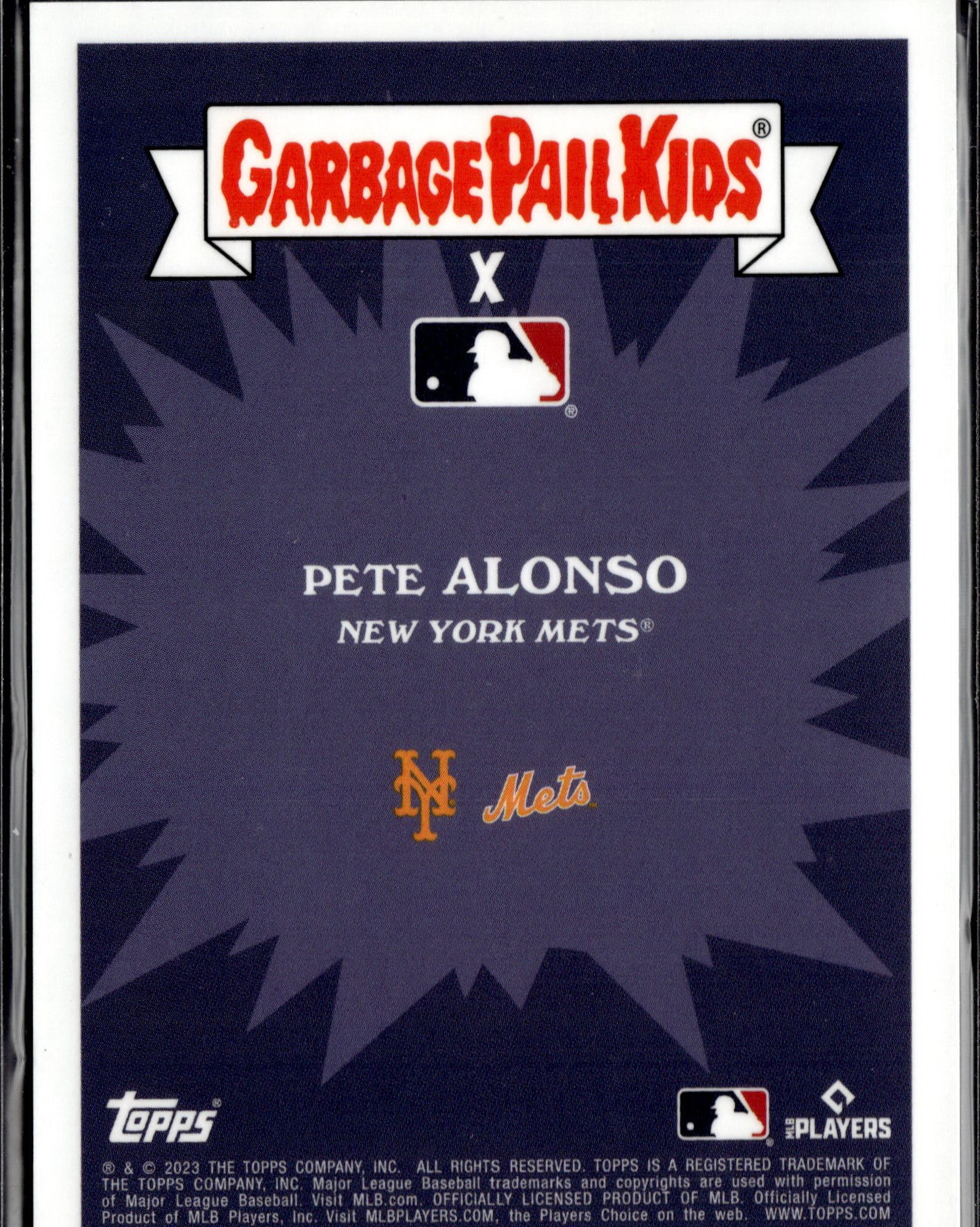 2023 Topps Garbage Pail Kids x MLB Series 3 #4a Polar Pete Pink Foil #/99