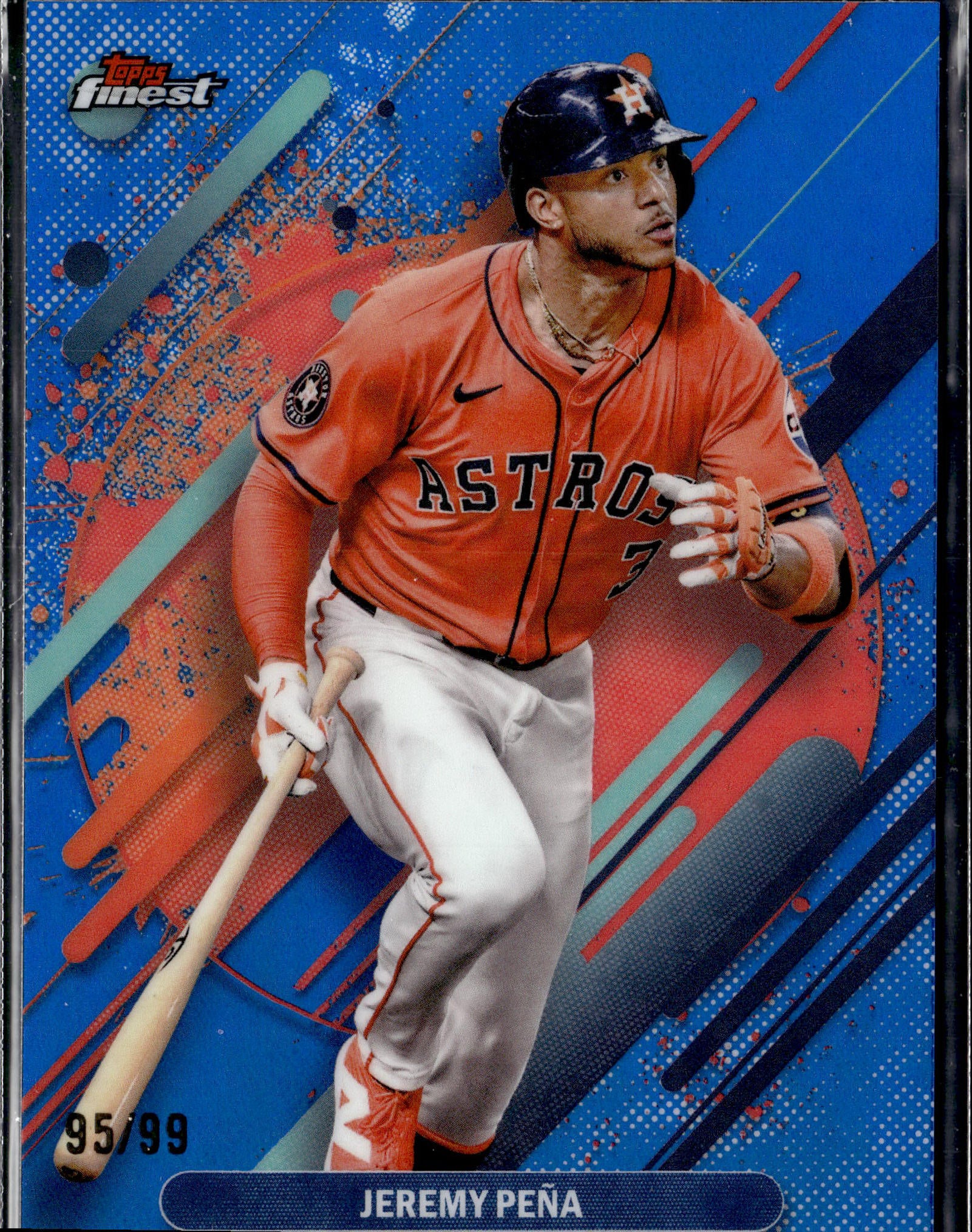 2025 Finest #240 Jeremy Peña Rare Blue 95/99-1