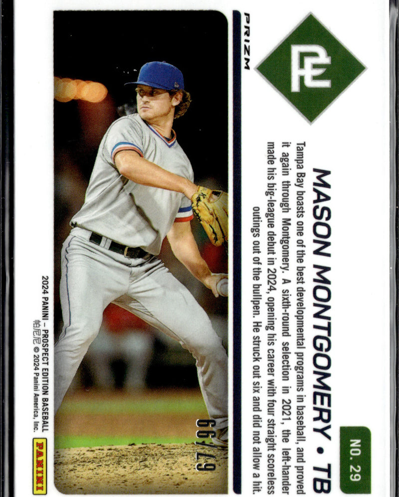 2024 Panini Prospect Edition #29 Mason Montgomery Purple Holo #/99-2