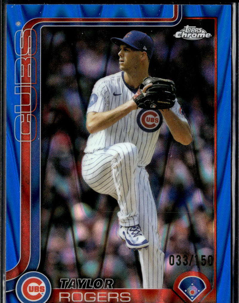 2025 Topps Chrome Update #USC147 Taylor Rogers Blue Refractors #/150-1