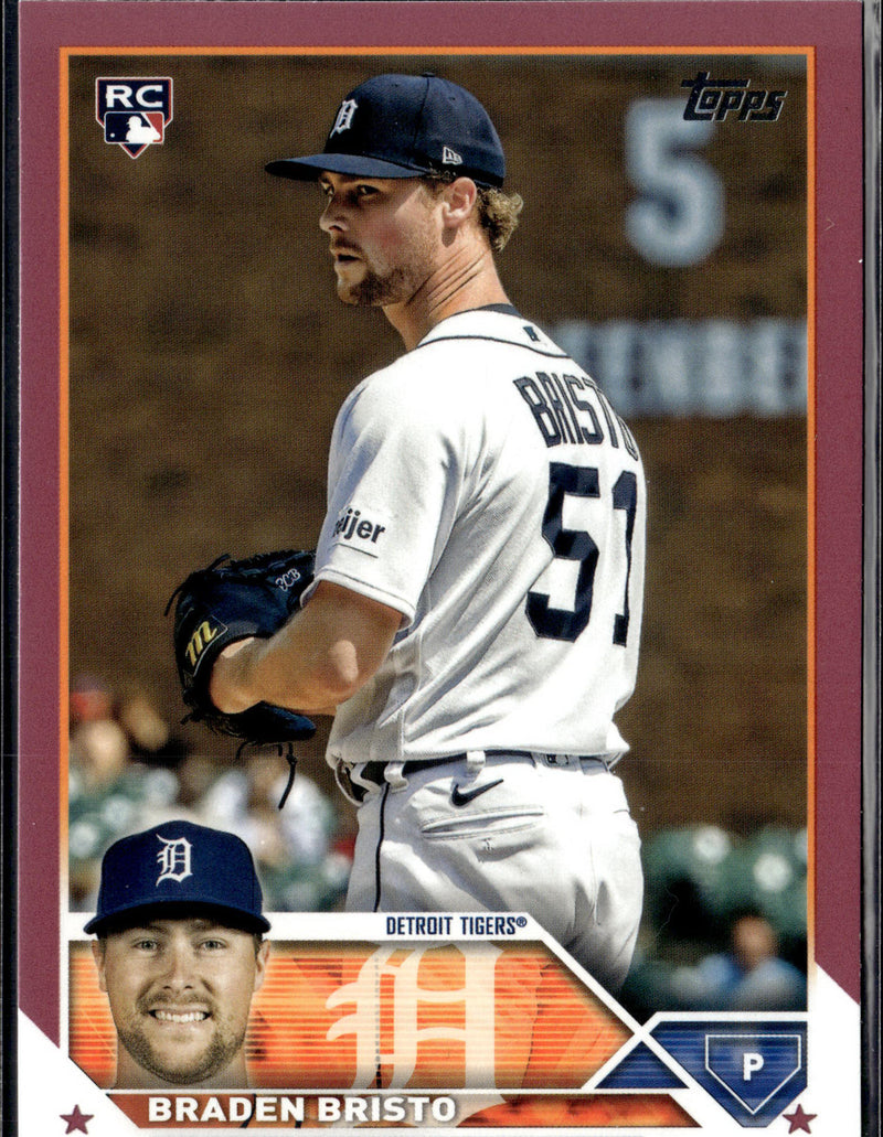 2023 Topps Update #US282 Braden Bristo Mother's Day Hot Pink #/50-1