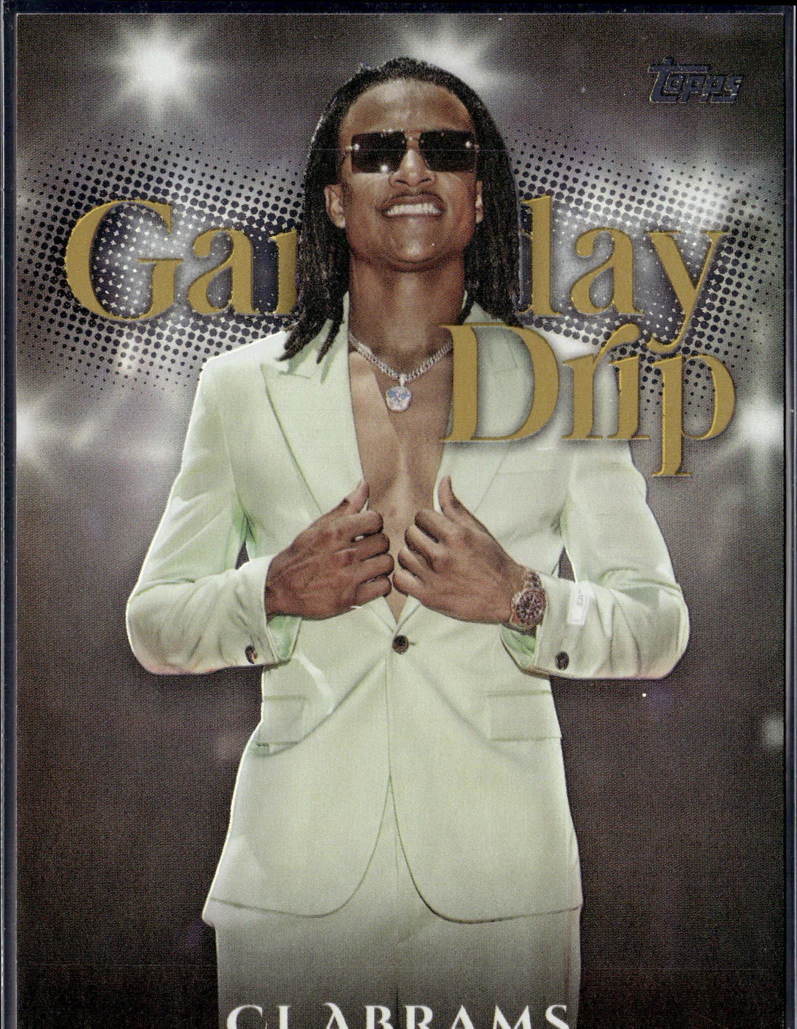 2025 Topps #GD-17 CJ Abrams Gameday Drip Gold #/50-1