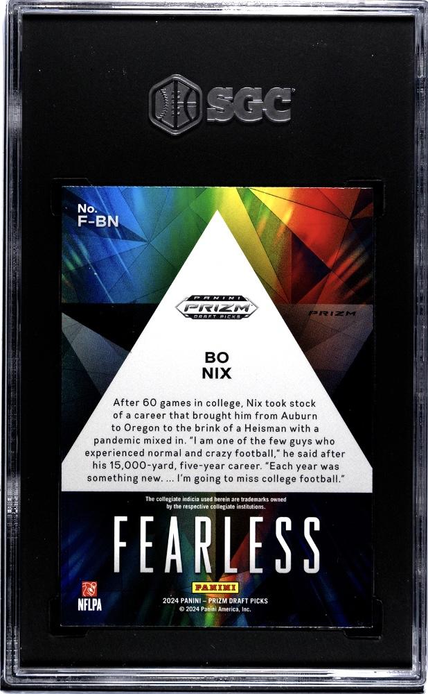 2024 Panini Prizm Draft Picks #F-BN Bo NIx Fearless Red Ice Prizm