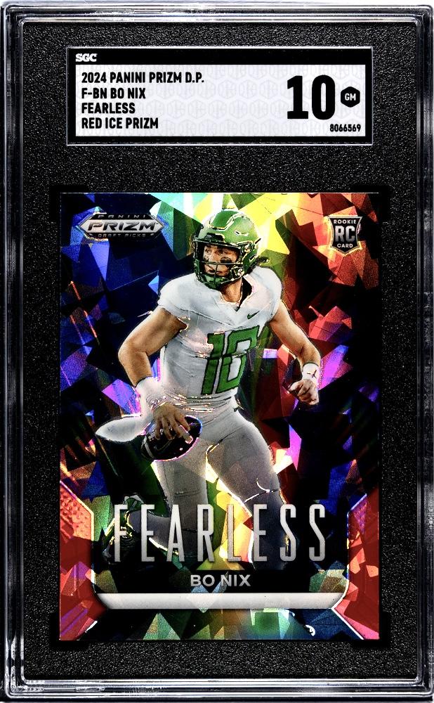 2024 Panini Prizm Draft Picks #F-BN Bo NIx Fearless Red Ice Prizm
