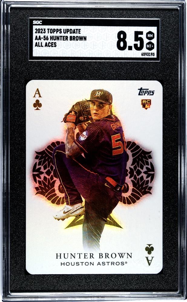 2023 Topps Update #AA-56 Hunter Brown All Aces Black SGC 8.5 #/299-1