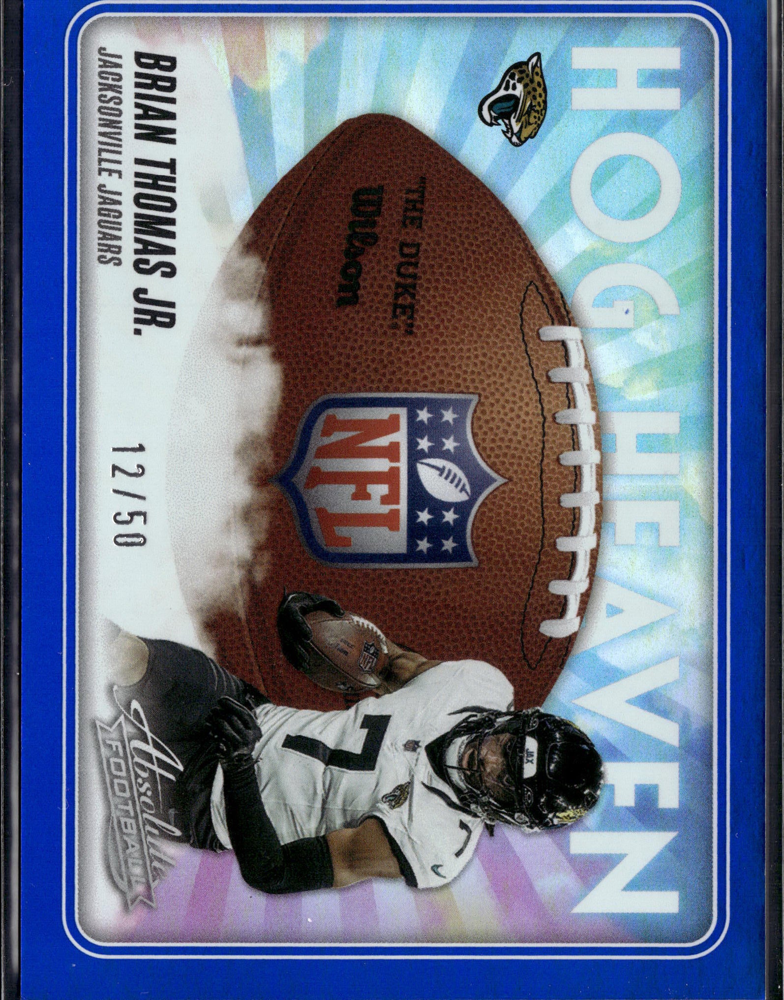 2024 Panini Absolute #HH-BTJ Brian Thomas Hog Heaven Blue /50
