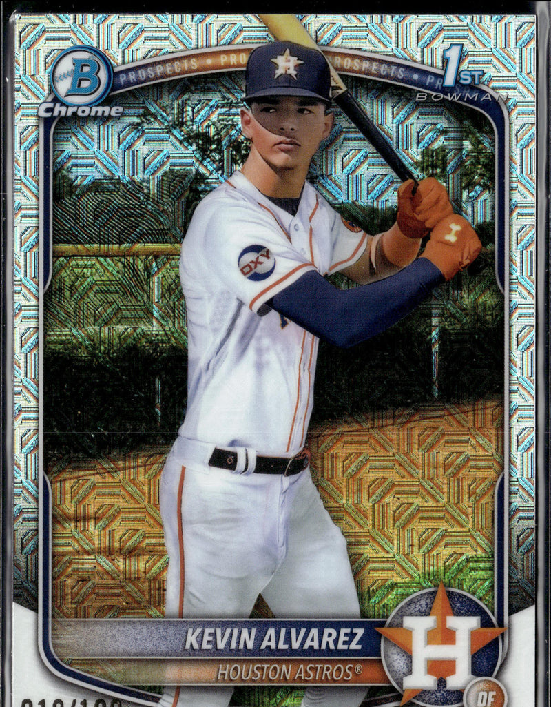2025 Bowman Chrome #BCP-227 Kevin Alvarez Prospects Metal Mojo #/100-1