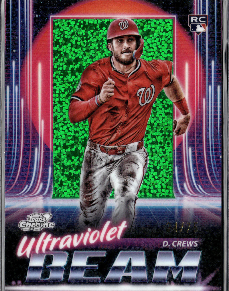 2025 Topps Chrome Cosmic #UB-2 Dylan Crews Ultra Beam Green Space Dust Ref #/75-1