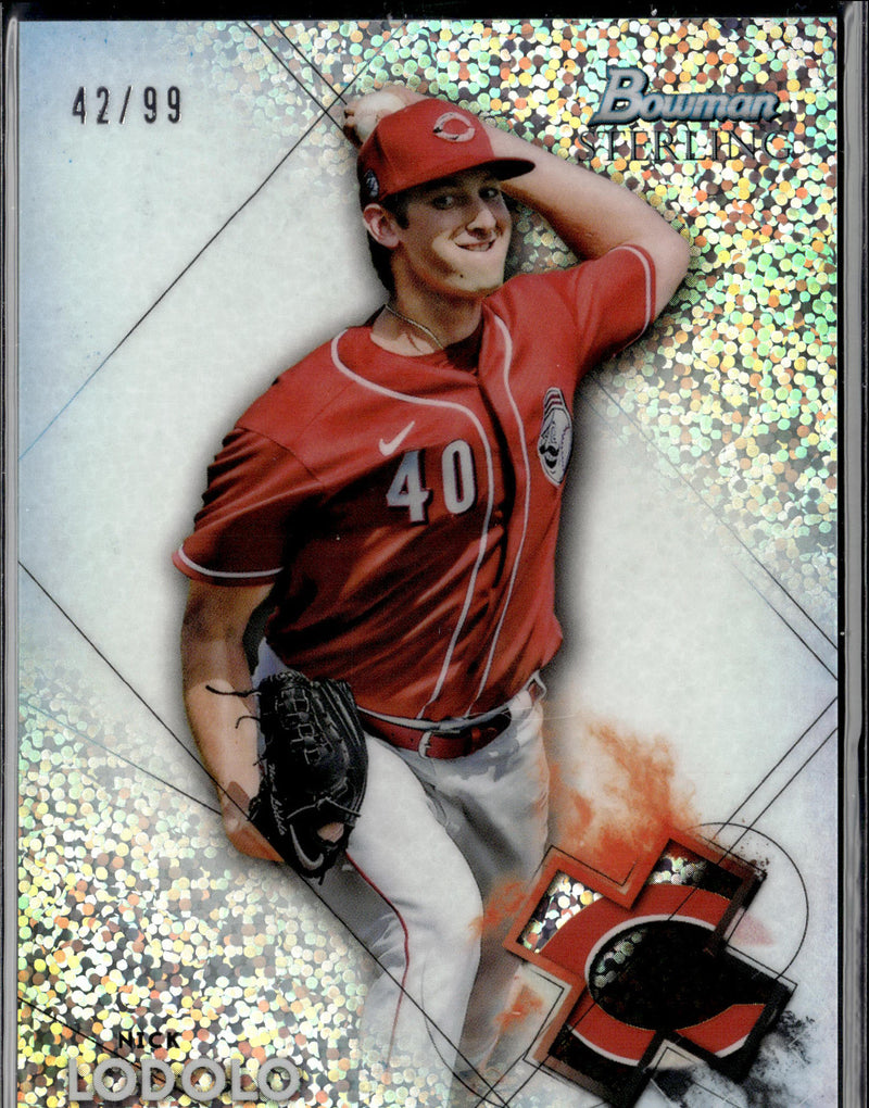 2021 Bowman Sterling #BSP-11 Nick Lodolo Speckle Refractor #/99-1