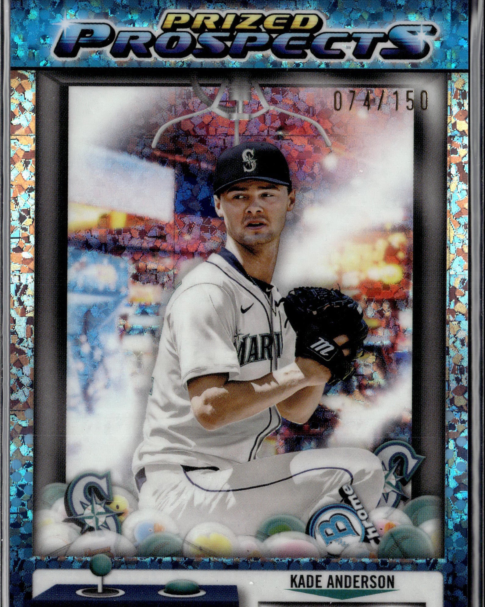 2025 Bowman Draft #PP-15 Kade Anderson Prized Prospects Blue Mojo Refractor #/150