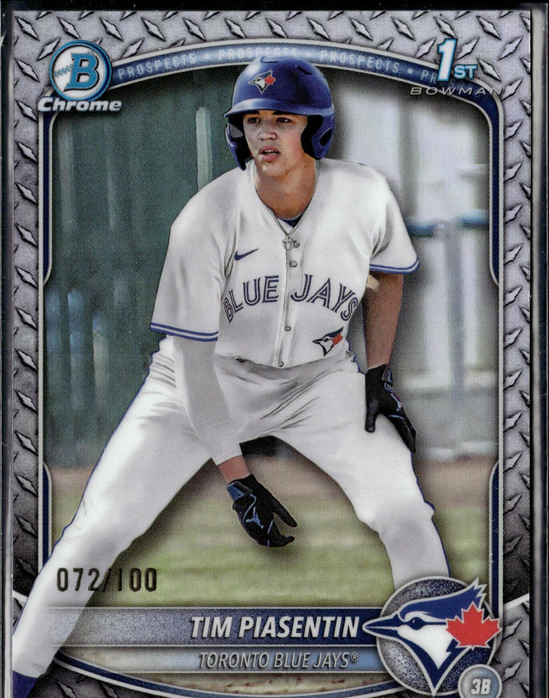 2025 Bowman Draft #BDC-73 Tim Piasentin   Ref #/100-1
