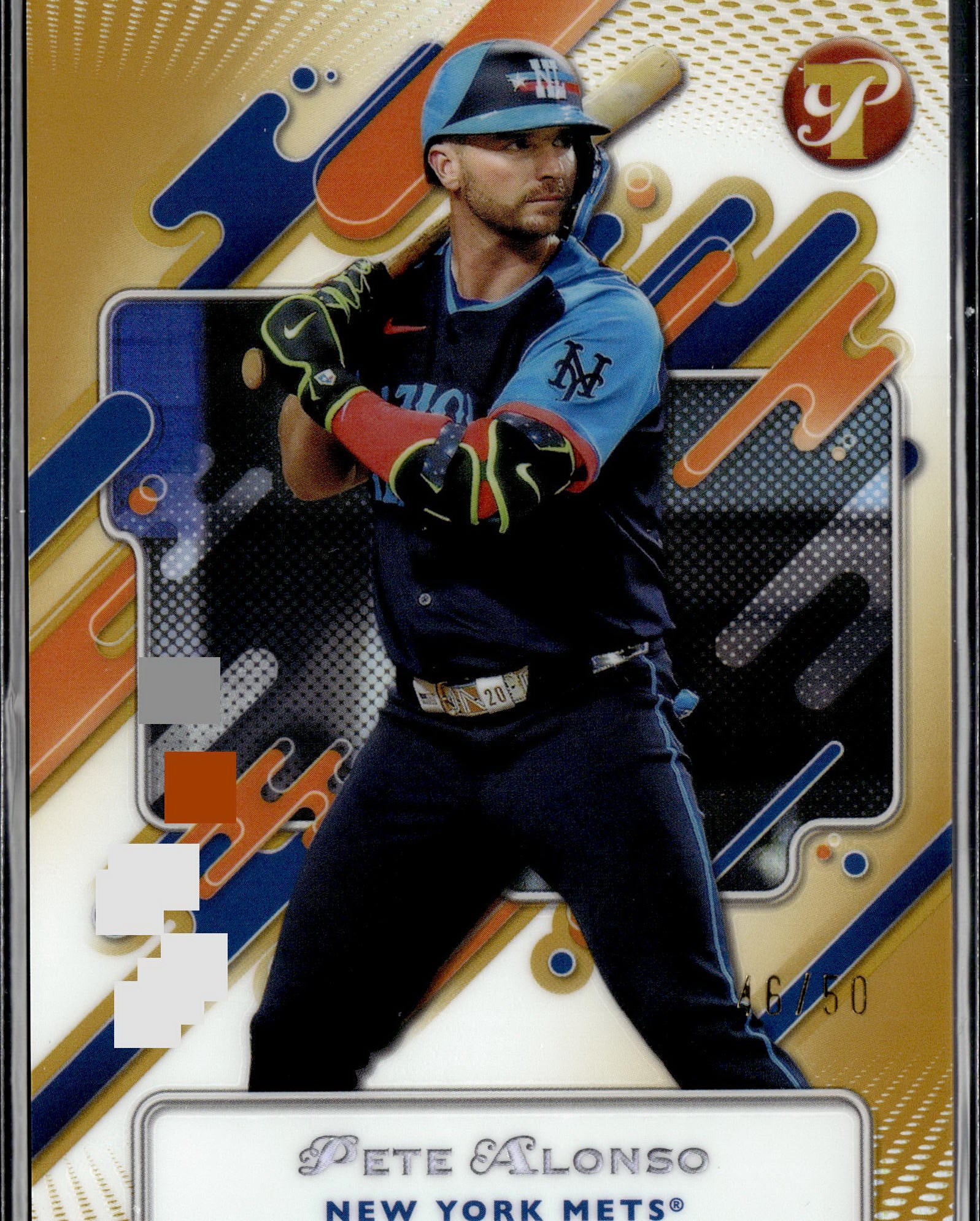 2025 Topps Pristine #286 Pete Alonso Pristine Gold Refractors #/50