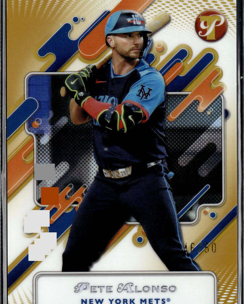 2025 Topps Pristine #286 Pete Alonso Pristine Gold Refractors #/50-1