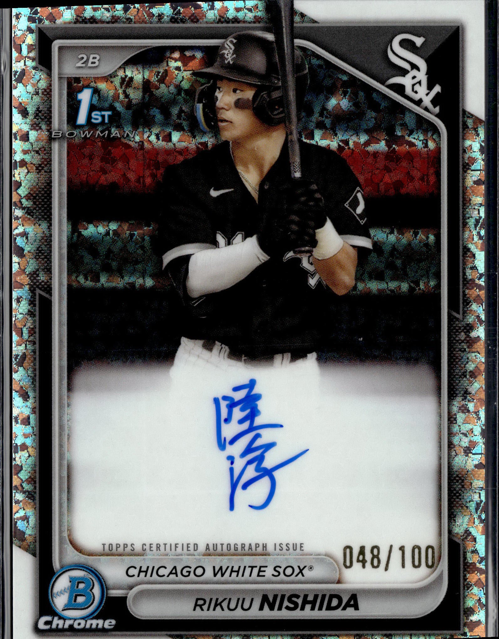 2024 Bowman #CPA-RN Rikuu Nishida Chrome Prospect Autographs