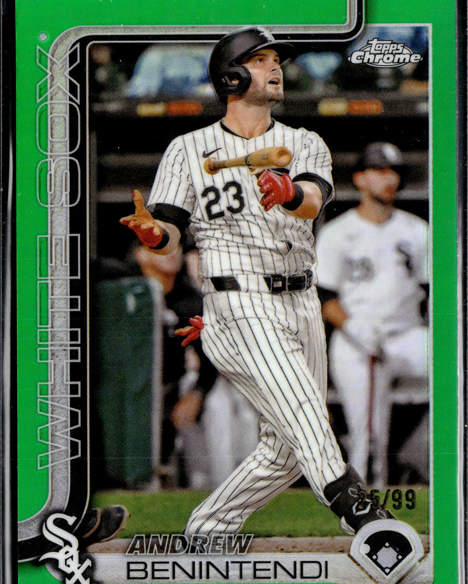 2025 Topps Chrome #197 Andrew Benintendi Green Refractors #/99