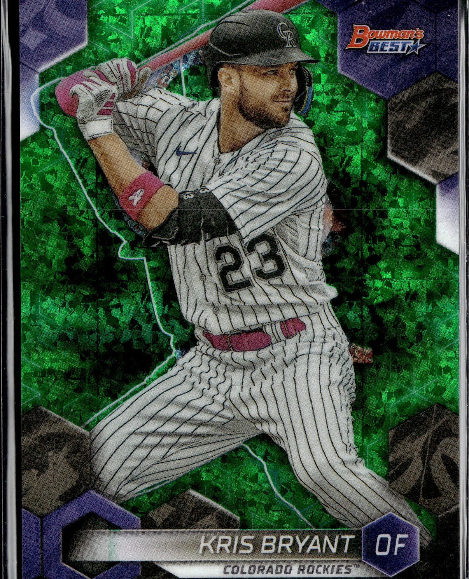 2023 Bowman's Best #22 Kris Bryant Green Refractors #/99-1