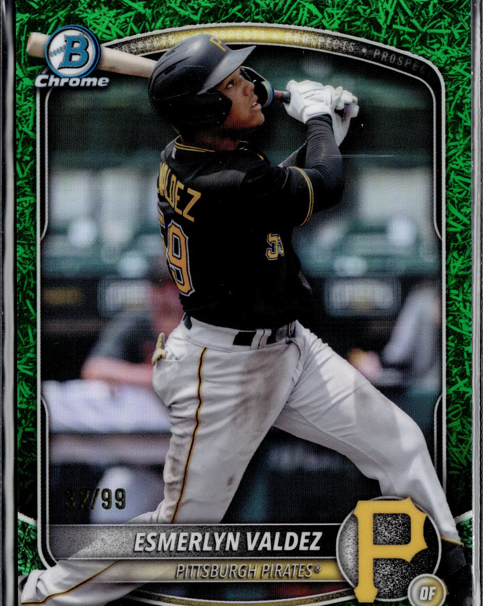 2025 Bowman Draft #BD-110 Esmerlyn Valdez Green grass #/99
