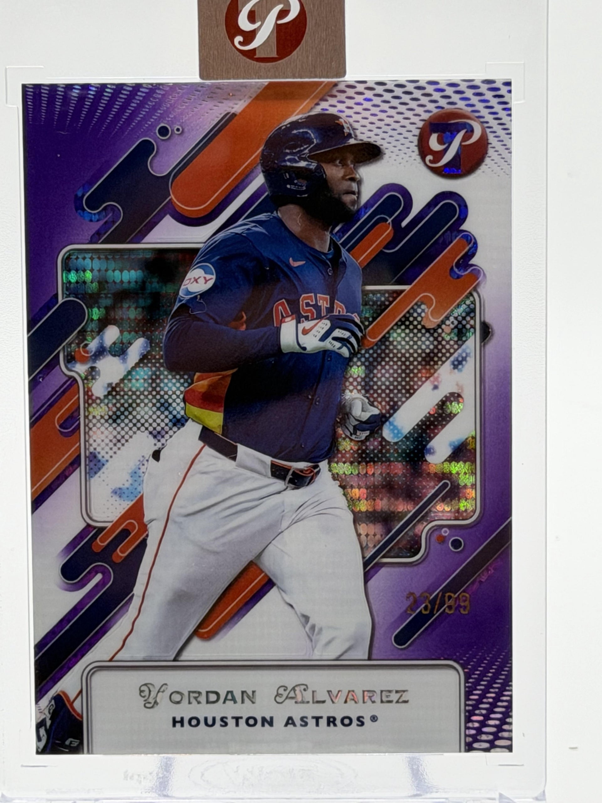 2025 Topps Pristine #146 Yordan Alvarez Pristine Purple Refractors #/99