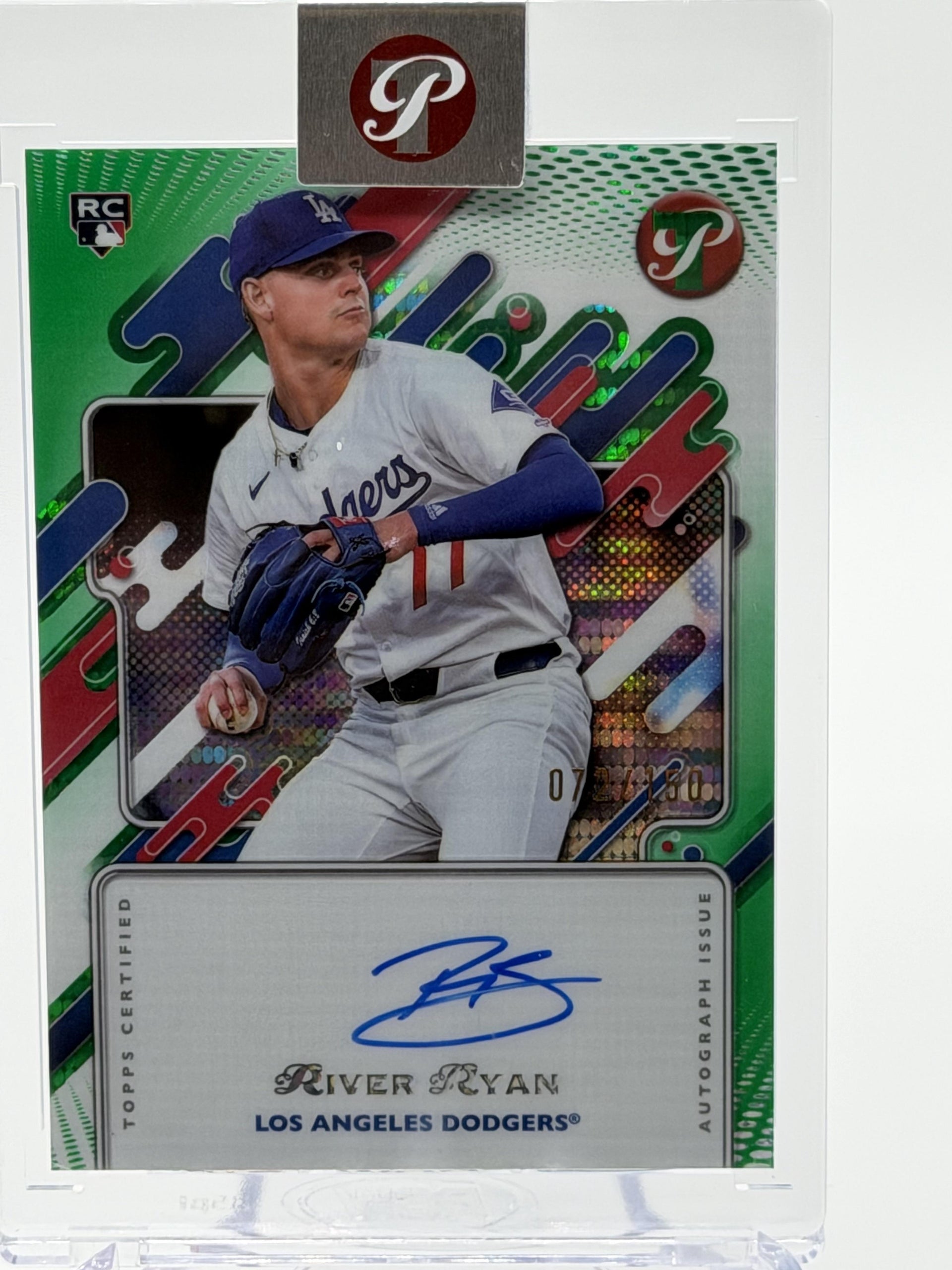 2025 Topps Pristine #PA-RR River Ryan Pristine Auto Green Pristine Refr #/150