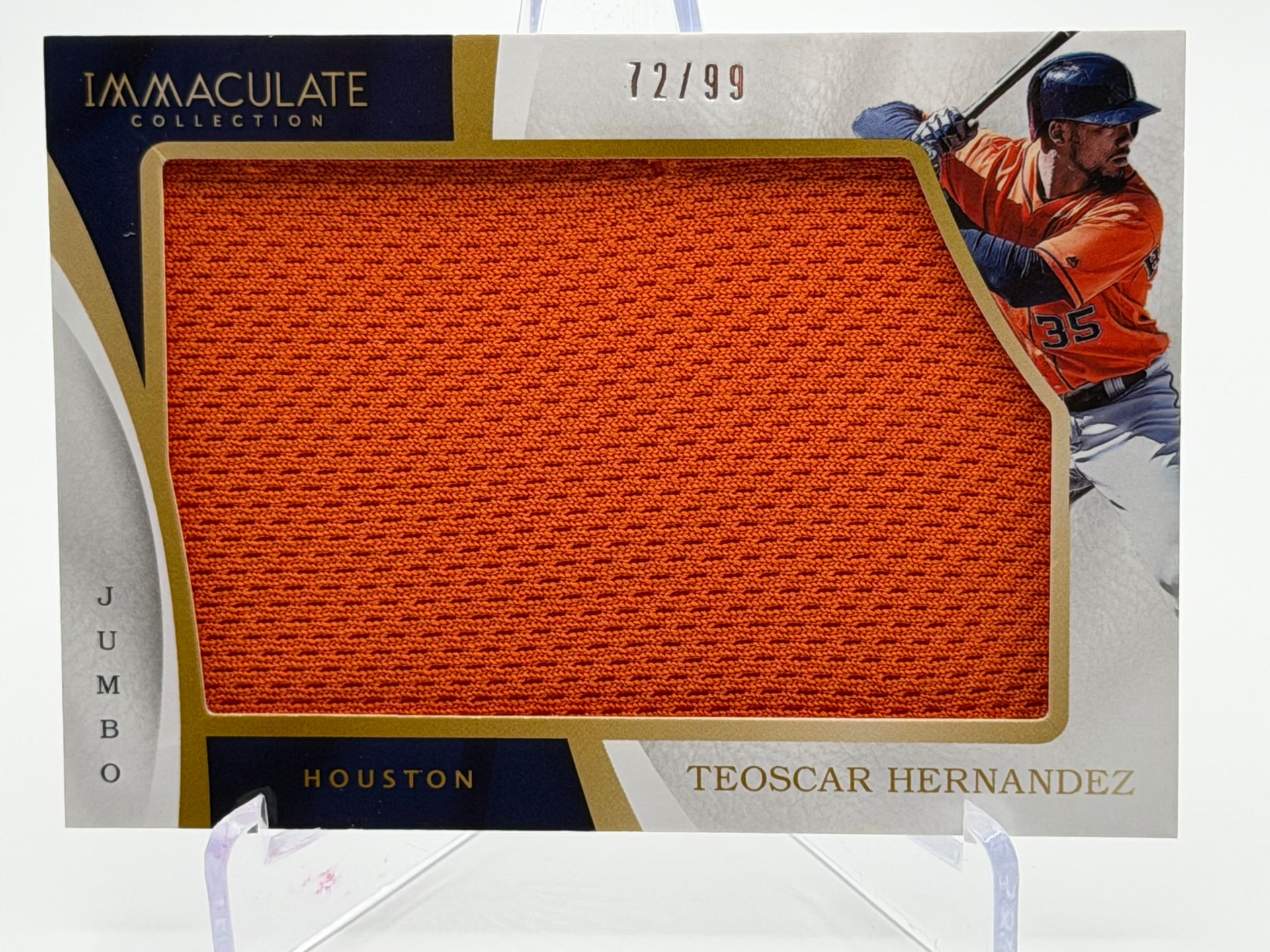 2017 Panini Immaculate Collection #IJ-TH Teoscar Hernandez Immaculate Jumbo Memorabilia #/99