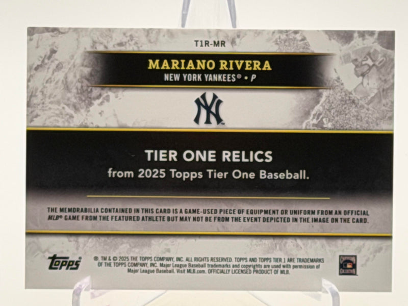 2025 Topps Tier One #T1R-MR Mariano Rivera Tier One Relics-2