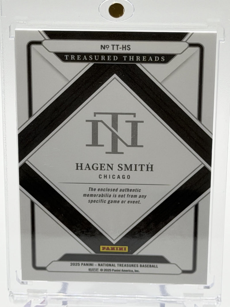 2025 Panini National Treasures #TT-HS Hagen Smith Treasured Threads Blue #/49-2