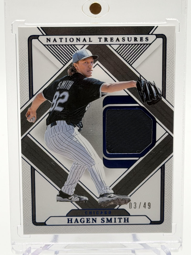 2025 Panini National Treasures #TT-HS Hagen Smith Treasured Threads Blue #/49-1