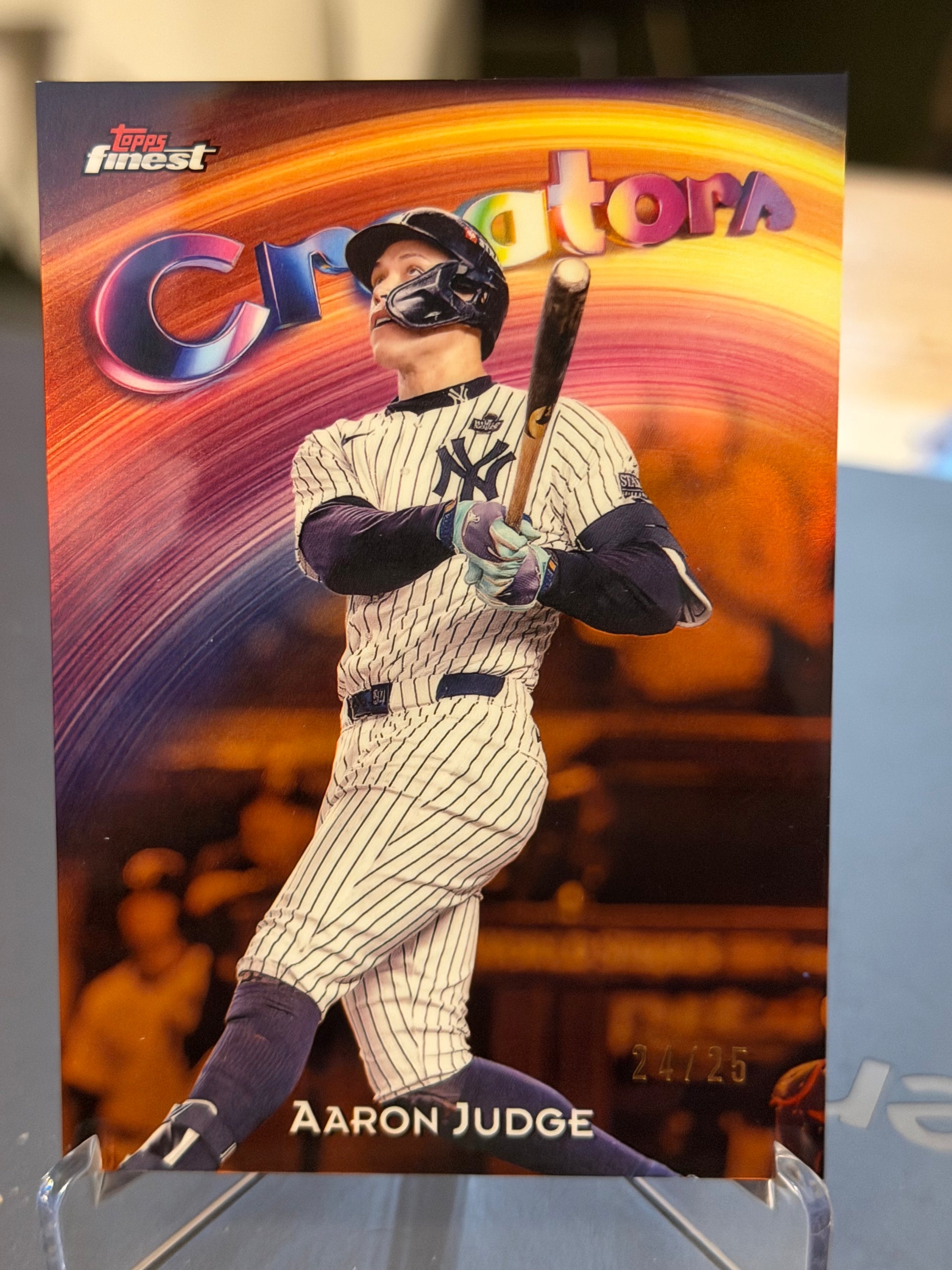 2025 Topps Finest Aaron Judge Creative Nature Creator 21/25 Yankees