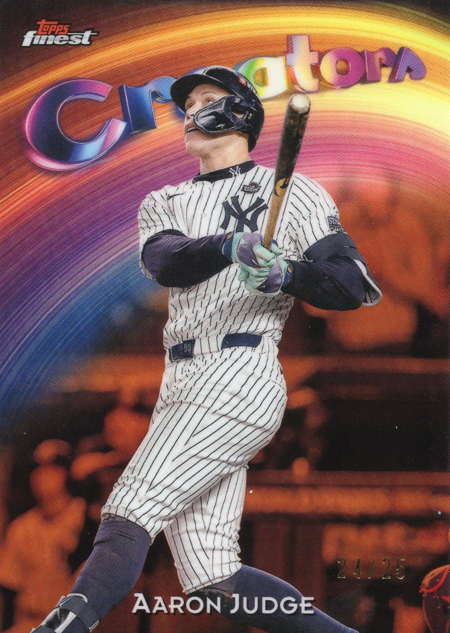 2025 Topps Finest Aaron Judge Creative Nature Creator 21/25 Yankees