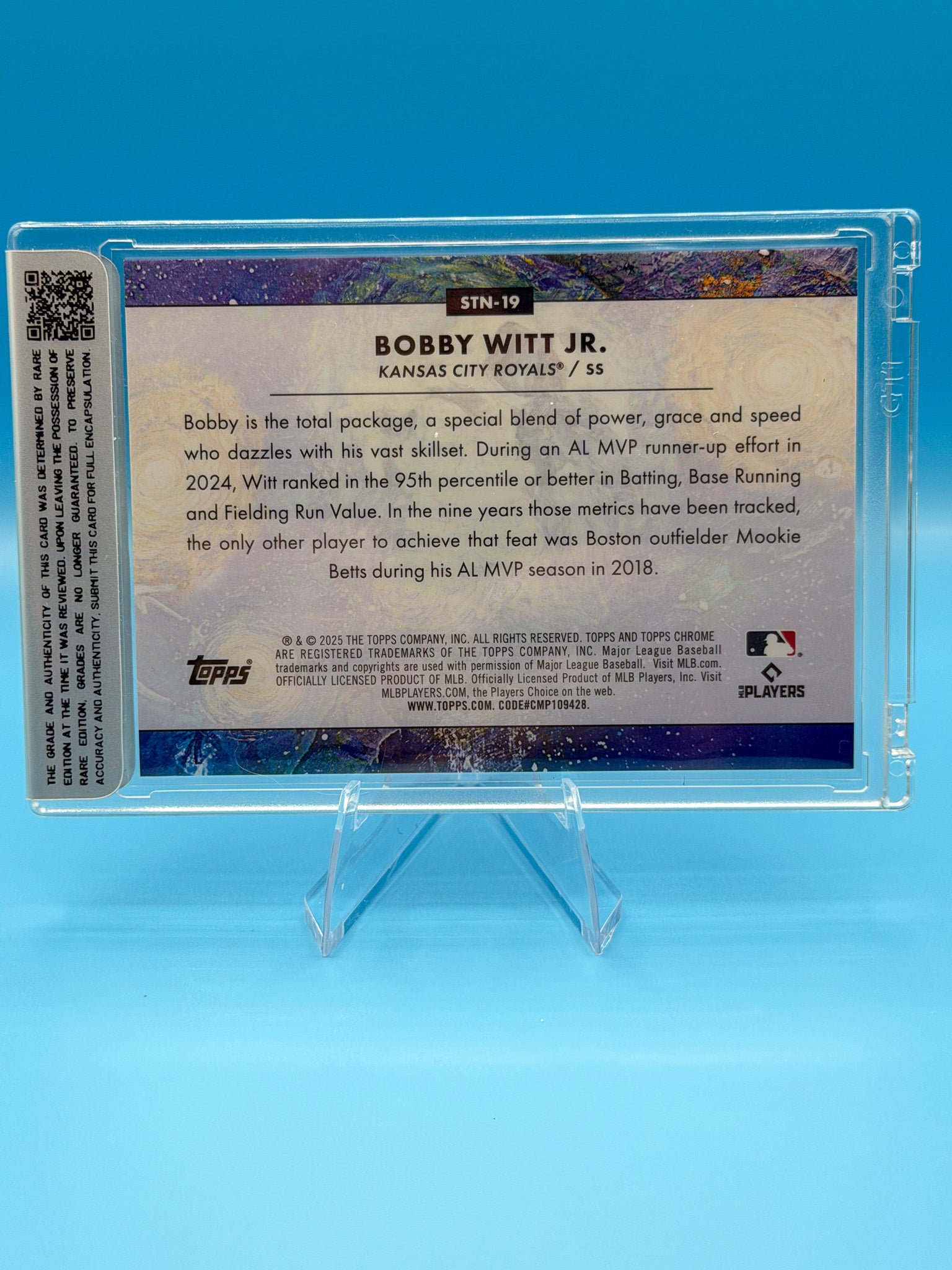 2025 Topps Chrome Bobby Witt Jr. Starry Night #STN-19 SGC 9 Royals-2
