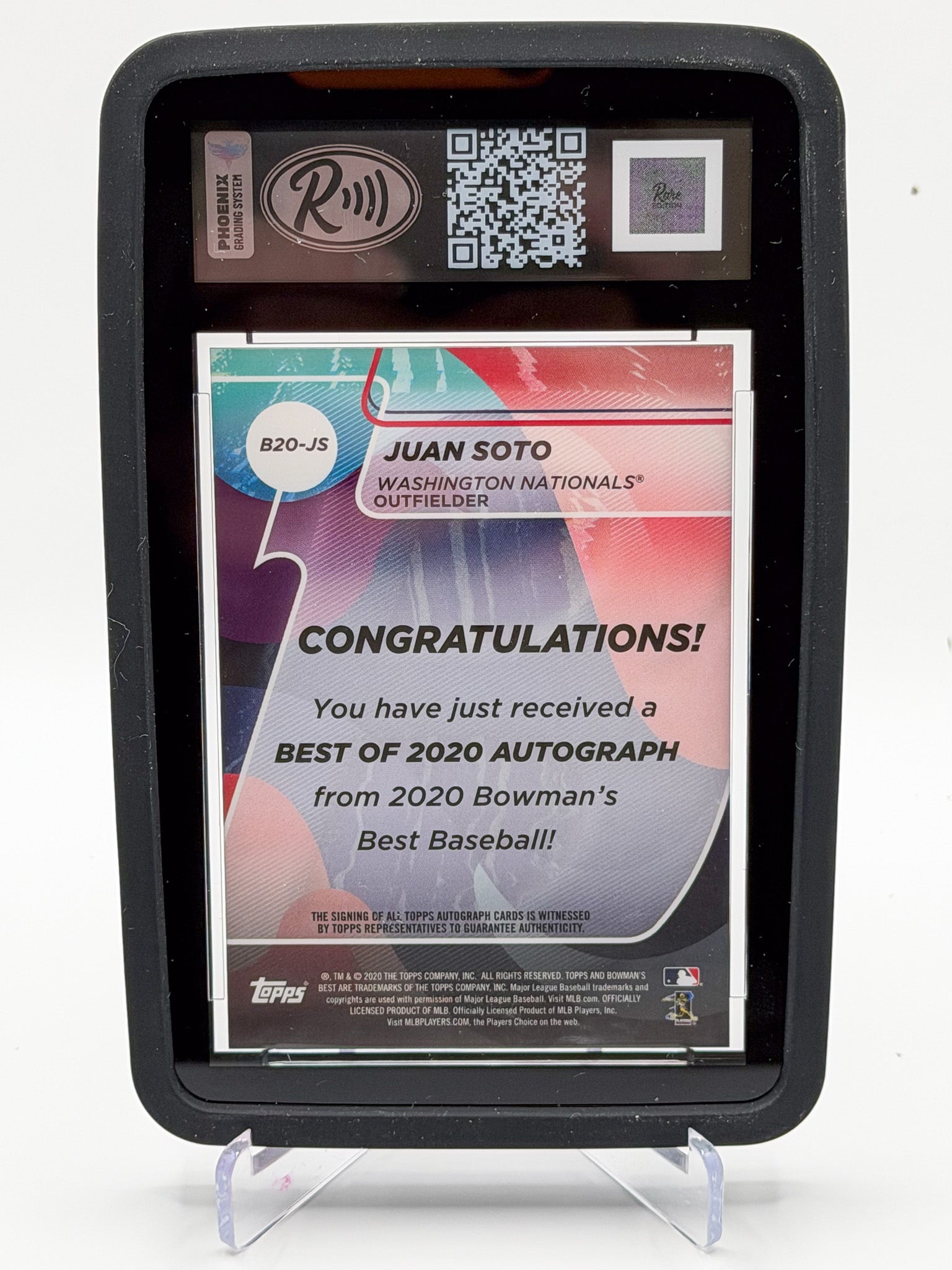 2020 Bowman's Best Juan Soto Best of 2020 Auto Green Refractor 04/99 Gem Mint 10 Nationals-2